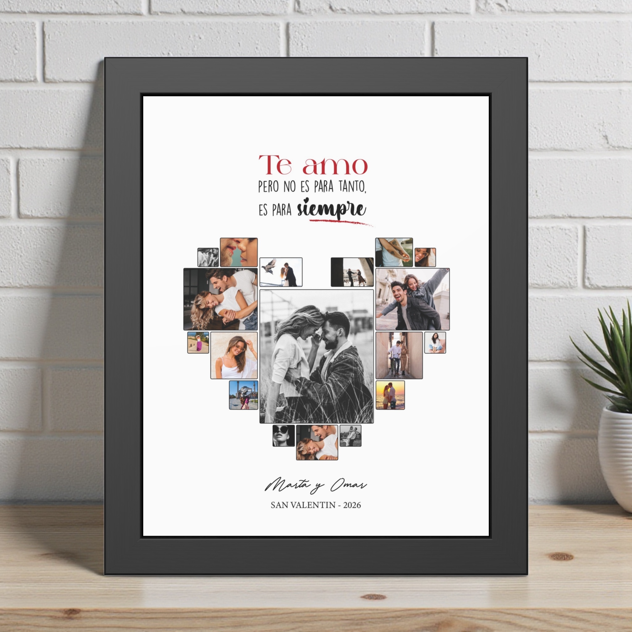 cuadro personalizado san valentin