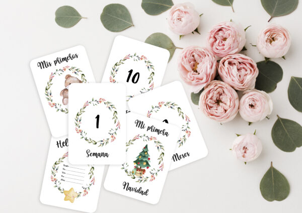 Tarjetas cumplemes floral