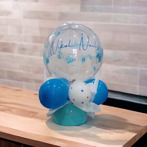 Globo regalo personalizado con logotipo para emprendimiento