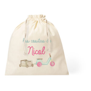 Bolsa muda personalizada con nombre 25×30 cm