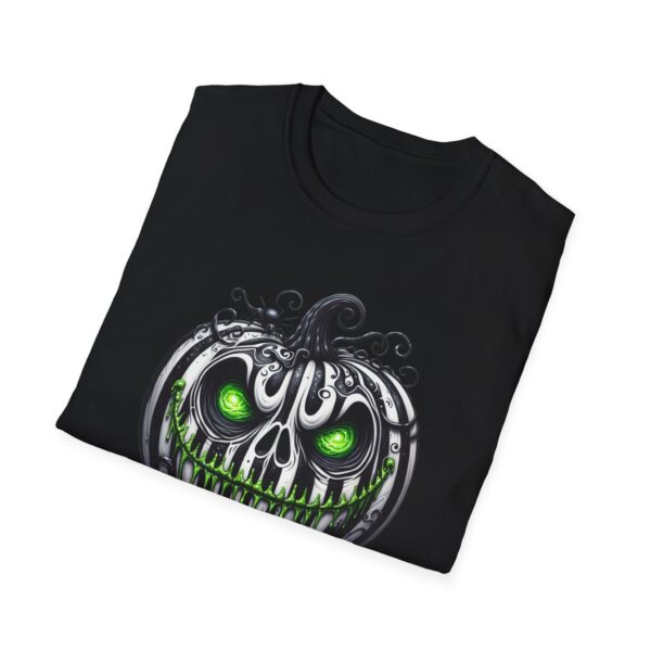 Camiseta de calabaza Halloween – Diseño terrorífico neon - Imagen 3