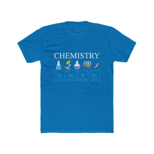 Camiseta química divertida – “CHEMISTRY” con elementos y laboratorio - Imagen 4
