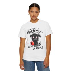 Camiseta divertida “I don’t like morning people”