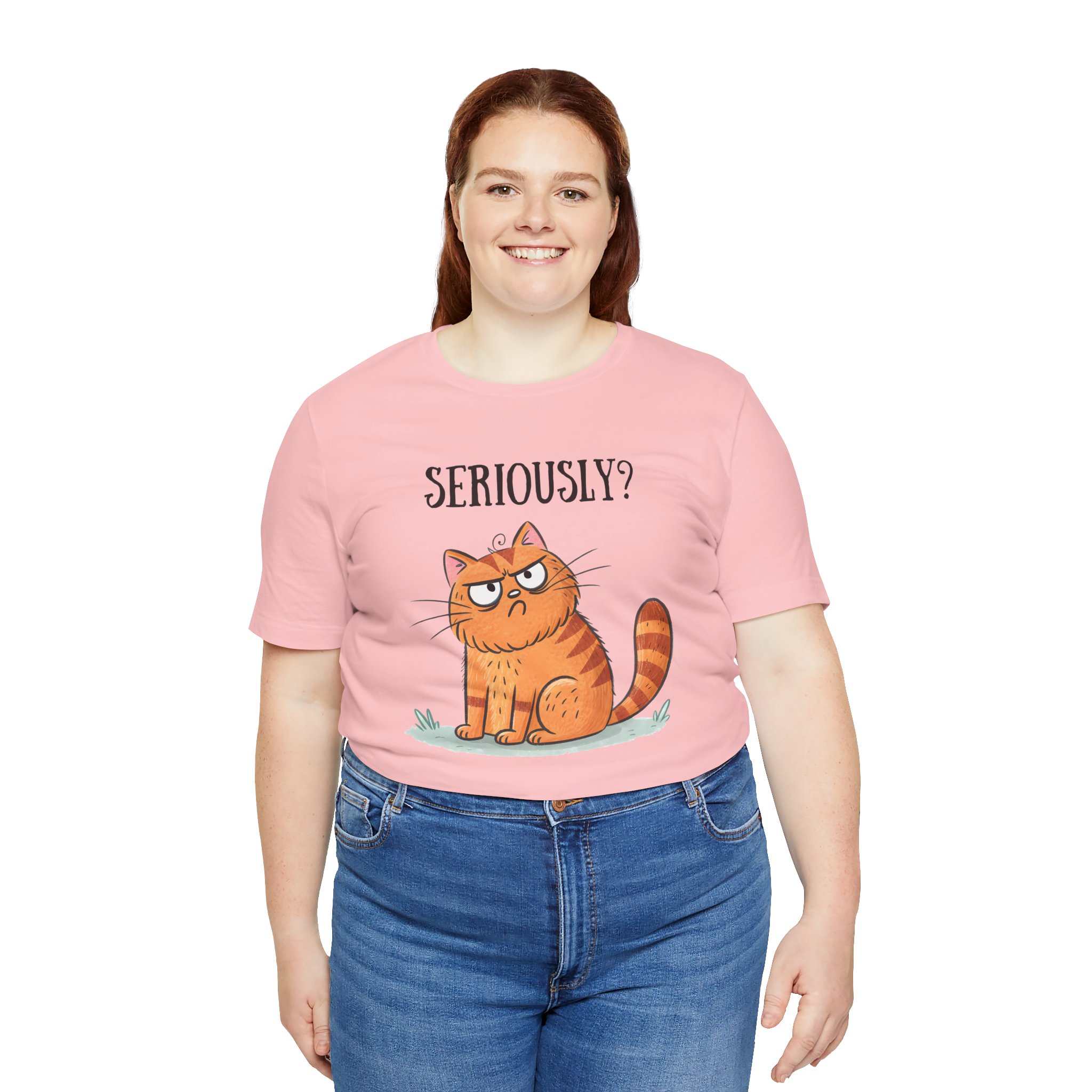 Camiseta divertida “Seriously?” – Gato sarcástico - Imagen 3