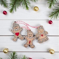 Adornos galleta de jengibre para árbol de Navidad