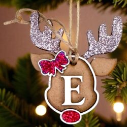 Adorno reno con inicial