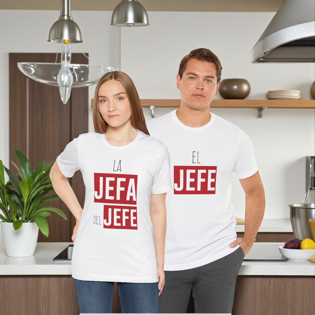 camisetas pareja el jefe la jefa del jefe personalizadas OlaYOle