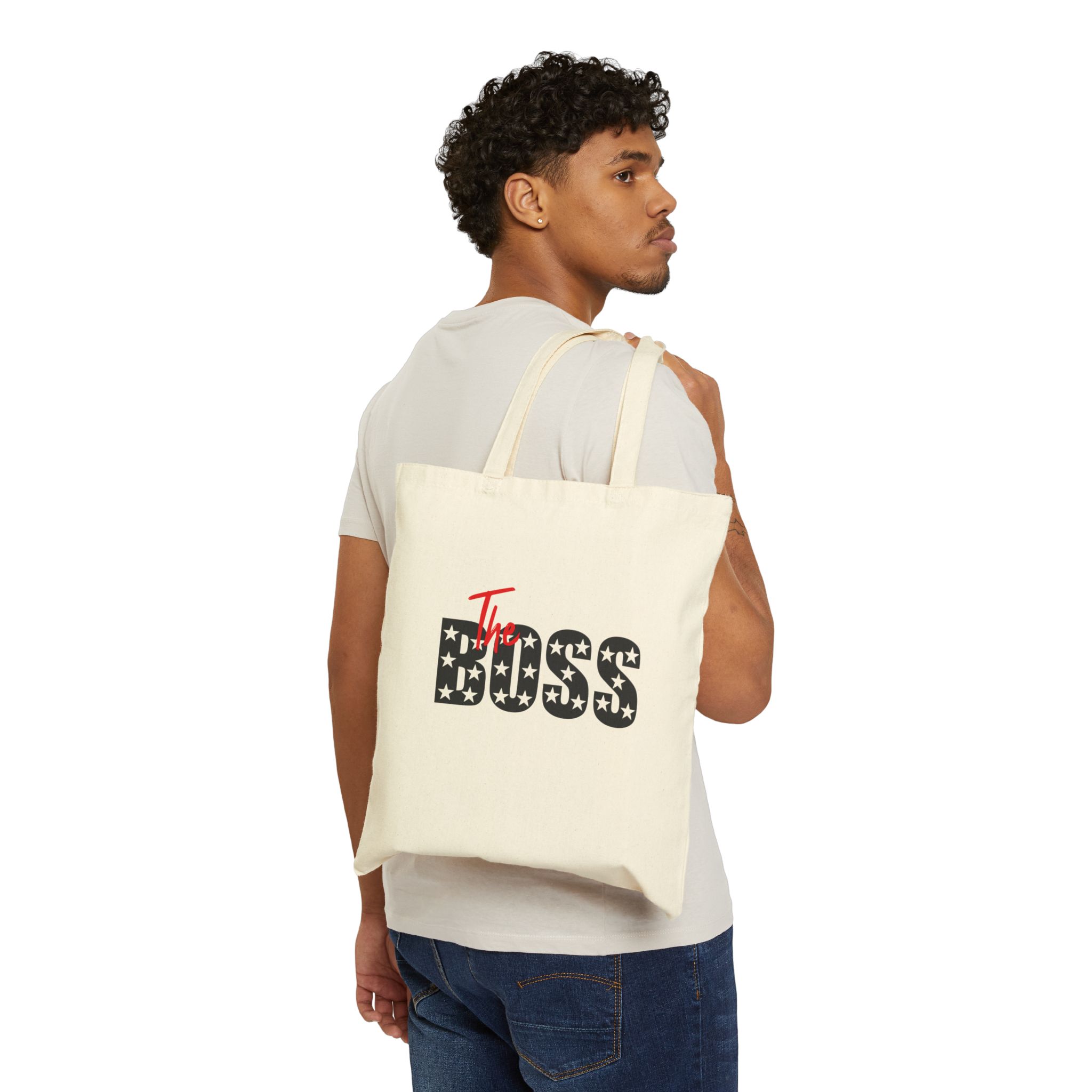 Bolsa tote The Boss estrellas negro san valentin
