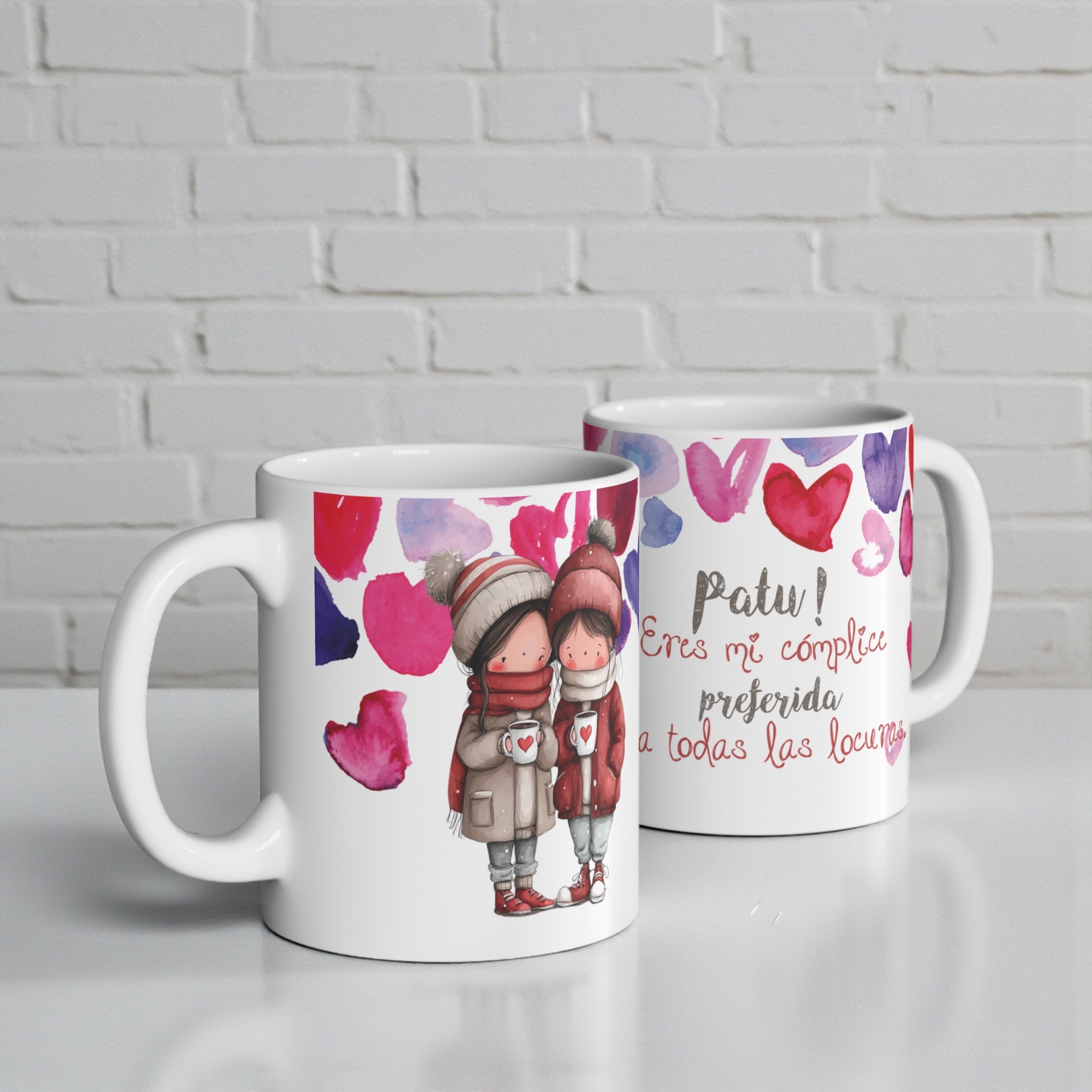 Taza personalizada Amigas-eres mi complice preferida