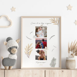 cuadro día del padre personalizado 3 fotos