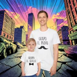 pack camisetas familia día del padre guapo el padre quillo quilla